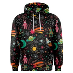 Space Seamless Pattern Men s Overhead Hoodie