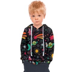 Space Seamless Pattern Kids  Overhead Hoodie