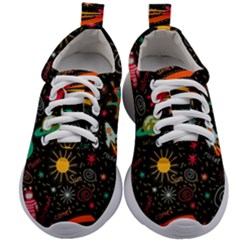 Space Seamless Pattern Kids Athletic Shoes by pakminggu