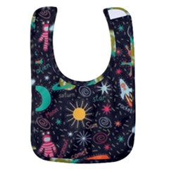 Space Seamless Pattern Baby Bib by pakminggu