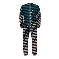 Abstract Diagonal Striped Lines Pattern Onepiece Jumpsuit (kids) by pakminggu