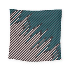 Abstract Diagonal Striped Lines Pattern Square Tapestry (small)