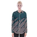 Abstract Diagonal Striped Lines Pattern Womens Long Sleeve Shirt View1