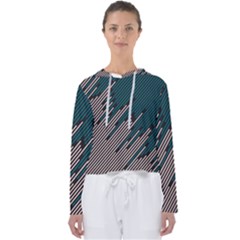 Abstract Diagonal Striped Lines Pattern Women s Slouchy Sweat