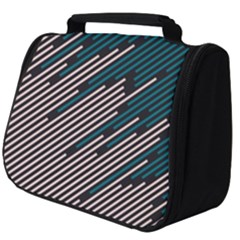 Abstract Diagonal Striped Lines Pattern Full Print Travel Pouch (big) by pakminggu