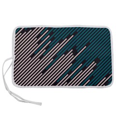 Abstract Diagonal Striped Lines Pattern Pen Storage Case (s) by pakminggu