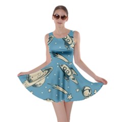 Space Objects Nursery Pattern Skater Dress by pakminggu