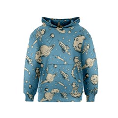 Space Objects Nursery Pattern Kids  Pullover Hoodie