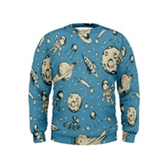 Space Objects Nursery Pattern Kids  Sweatshirt