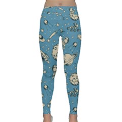 Space Objects Nursery Pattern Classic Yoga Leggings by pakminggu