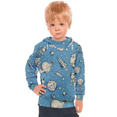 Space Objects Nursery Pattern Kids  Hooded Pullover by pakminggu