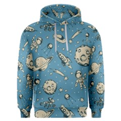 Space Objects Nursery Pattern Men s Overhead Hoodie