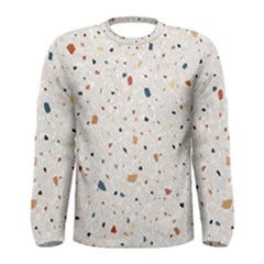 Terrazzo Natural Stone Pattern Art Men s Long Sleeve T-shirt