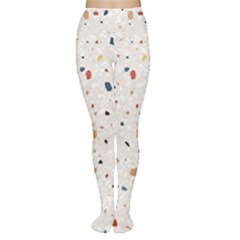 Terrazzo Natural Stone Pattern Art Tights