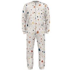 Terrazzo Natural Stone Pattern Art Onepiece Jumpsuit (men)