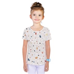 Terrazzo Natural Stone Pattern Art Kids  One Piece T-shirt