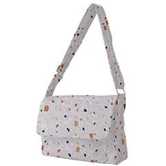 Terrazzo Natural Stone Pattern Art Full Print Messenger Bag (s) by pakminggu