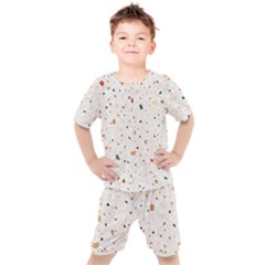 Terrazzo Natural Stone Pattern Art Kids  T-shirt And Shorts Set by pakminggu