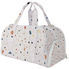 Terrazzo Natural Stone Pattern Art Burner Gym Duffel Bag by pakminggu