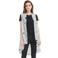 Terrazzo Natural Stone Pattern Art Sleeveless Chiffon Waistcoat Shirt