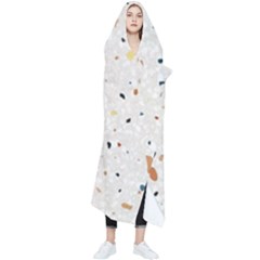 Terrazzo Natural Stone Pattern Art Wearable Blanket by pakminggu