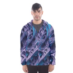 Abstract Trims Men s Hooded Windbreaker