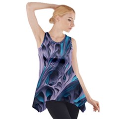 Abstract Trims Side Drop Tank Tunic by pakminggu