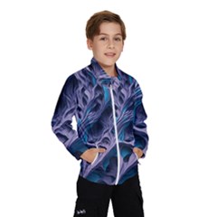 Abstract Trims Kids  Windbreaker