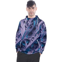 Abstract Trims Men s Pullover Hoodie