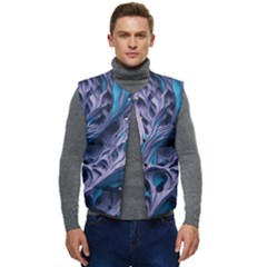 Abstract Trims Men s Button Up Puffer Vest	