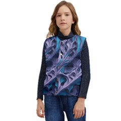 Abstract Trims Kid s Button Up Puffer Vest	