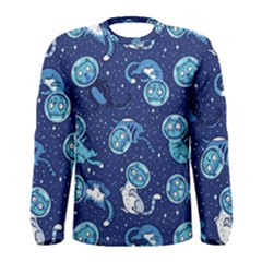 Cat Spacesuit Space Suit Astronauts Men s Long Sleeve T-shirt