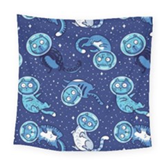 Cat Spacesuit Space Suit Astronauts Square Tapestry (large)