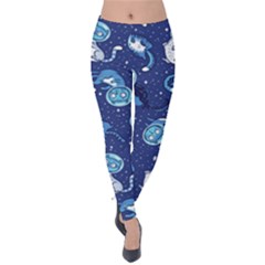 Cat Spacesuit Space Suit Astronauts Velvet Leggings