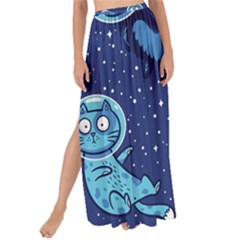 Cat Spacesuit Space Suit Astronauts Maxi Chiffon Tie-up Sarong by pakminggu