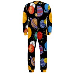 Circle Illustration Space Art Cute Pattern Onepiece Jumpsuit (men)