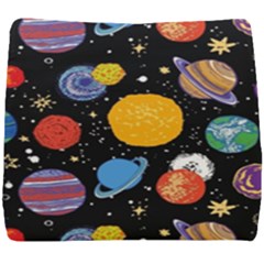 Circle Illustration Space Art Cute Pattern Seat Cushion by pakminggu