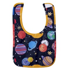 Circle Illustration Space Art Cute Pattern Baby Bib by pakminggu