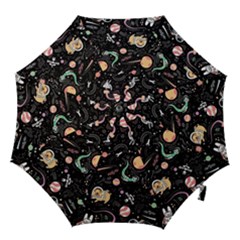 Cat And Dog Space Pattern Hook Handle Umbrellas (small) by pakminggu