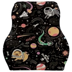 Cat And Dog Space Pattern Car Seat Velour Cushion  by pakminggu