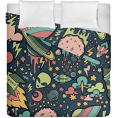 Alien Ocket Space Aesthetic Pattern Duvet Cover Double Side (king Size) by pakminggu