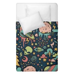 Alien Ocket Space Aesthetic Pattern Duvet Cover Double Side (single Size) by pakminggu