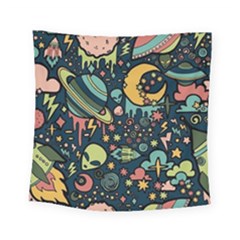 Alien Ocket Space Aesthetic Pattern Square Tapestry (small)