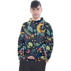 Alien Ocket Space Aesthetic Pattern Men s Pullover Hoodie