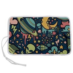 Alien Ocket Space Aesthetic Pattern Pen Storage Case (l) by pakminggu