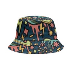 Alien Ocket Space Aesthetic Pattern Bucket Hat by pakminggu