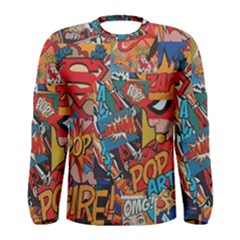 Comic Cartoon Pattern Men s Long Sleeve T-shirt