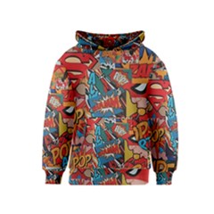 Comic Cartoon Pattern Kids  Pullover Hoodie