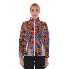 Comic Cartoon Pattern Women s Bomber Jacket