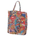 Comic Cartoon Pattern Giant Grocery Tote View1